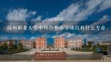 扬州职业大学中外合作办学项目有什么专业，与那些国
