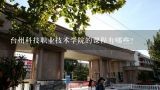 台州科技职业技术学院的课程有哪些?