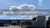 湖南株洲铁道职业技术学校有哪些科研项目?