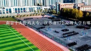 南京十大野鸡大专：江苏省13个垃圾大学有哪些？