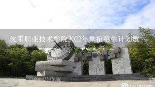 沈阳职业技术学院2022年单招招生计划数