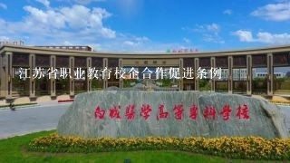 江苏省职业教育校企合作促进条例