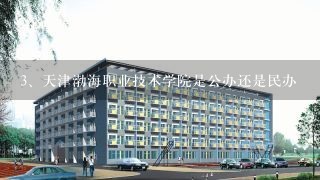 天津渤海职业技术学院是公办还是民办