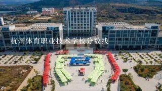 杭州体育职业技术学校分数线