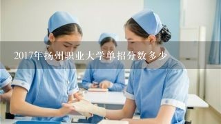2017年扬州职业大学单招分数多少