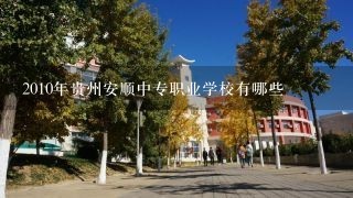 2010年贵州安顺中专职业学校有哪些