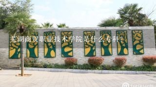 芜湖商贸职业技术学院是什么专科？