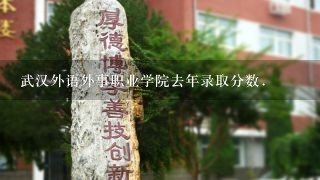 武汉外语外事职业学院去年录取分数.