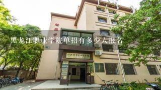 黑龙江职业学院单招有多少人报名
