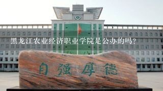 黑龙江农业经济职业学院是公办的吗？