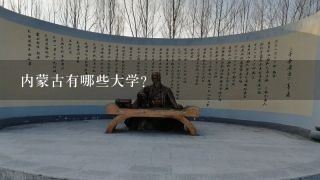 内蒙古有哪些大学?