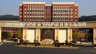 2017河南护理职业学院单招具体实施细则