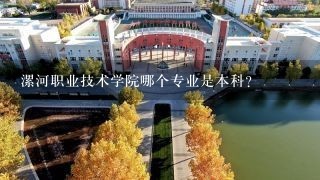 漯河职业技术学院哪个专业是本科？