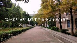 安岳去广安职业技术学院小货车限行嘛?