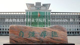 湖南物流技术职业学院的 scholarships 和 financial aid 的条件有哪些?